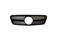 Pour Benz classe C pour W203 2000 2002 2003 2004 2005 2006 Kit de carrosserie de Modification lifting Grille d'entrée avant gril de capot de course Grille calandre avant voiture(Diamond C Style)