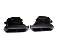 Pour Benz Classe C W205 C180 C200 C300 C260 2015-2018 Sortie De Silencieux D'échappement Système D'échappement Carré Décoration Extérieure(Carbon Fiber B)
