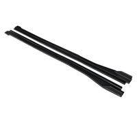 pour Benz pour Classe C pour W204 C63 2007-2014 Jupe Latérale Voiture Tablier Carrosserie Lèvre Carbone ABS Becquet Pare-Chocs Avant Jupe Latérale Diffuseur(Matte Black)
