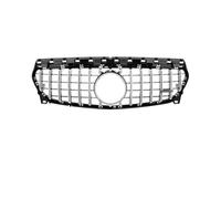 Pour Benz Pour Classe Pour CLA Pour W117 2013-2019 Pour CLA180 Pour CLA200 Pour CLA250 Calandre Course Style GT Centrale Pare-chocs Avant Grille Pare-choc Avant(Black and Silver)