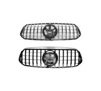 Pour Benz Pour GLE Classe W167 Édition Sportive Grille Pare-choc Avant | 2019 2020 2021 2022 2023 Kit Carrosserie Calandre Radiateur Modèle GT Pare-chocs Avant(Argent)
