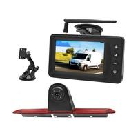pour Benz pour Sprinter 1080P Feu Stop De Haut Niveau Caméra De Recul Et Moniteur sans Fil avec Moniteur HD De 5 Pouces Caméras De Recul