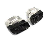 Pour Benz Pour W176 A180 A200 A260 Silencieux Tuyau D'échappement Mise À Niveau Pour A45 Pare-chocs Système D'échappement Carré Embouts D'éChappement(Noir)