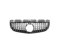 Pour Benz R172 Pour Classe SLC 2016 2017 2018 2019 2020 ABS Tuning Grilles Calandre Avant De Voiture Style GT Grille En Maille Calandre Sport Avant Grille(Silver)