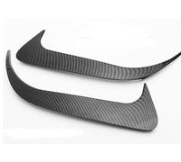 pour Benz W117 pour CLA250/200 pour CLA45 2014-2018 Canards Splitter Brillant Noir Aspect Fibre Pare Chocs Arrière Garniture D'aération Latérale(Fiber Look)