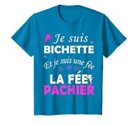 Pour Bichette T-Shirt Noir Unisex X-Small Classique Léger Coupe régulière Manche courte Col rond Double manchette Imported Coton 100% Imprimée lettre Casual Filles - Petit enfant