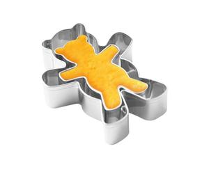 Pour biscuits - acier inoxydable, 7,8 x 6,4 cm, moule à biscuits en forme d'ours, four | conception de câlin, matériau facile à nettoyer, petites et grandes tailles, De