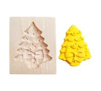 Pour biscuits de cuisson en bois, Père Noël, bonhomme de neige, ustensiles | ni Natalizi Moule à biscuits 3D amusant pour fêtes, maison, restaurant, adultes, enfants, débutants