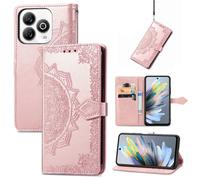 Pour Blackview Wave 8C Rose de Mandala Housse étui Portefeuille PU Cuir Avec support