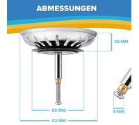 Pour Blanco remplacement cuisine évier crépine bouchon de vidange bassin filtre de vidange