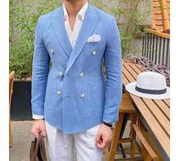 pour blazer Homme pour Slim Fit Double Boutonnage Col Cranté