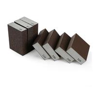 pour bloc de Ponçage en Éponge Abrasive pour Murs et Surfaces Irrégulières | 60-320, Réutilisable et Lavable à l\'Eau à Sec, Outil de Polissage pour Bois, Métal, Plastique et