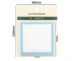 pour bloc Notes Pailleté 50 pour feuilles Imperméable pour(Blue) | Matériau plastique sturdy, résistant eau, durée longue, pour surface lisse, écriture facile
