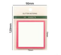 pour bloc Notes Pailleté 50 pour feuilles Imperméable pour(Red) | Matériau plastique sturdy, résistant eau, durée longue, pour surface lisse, écriture facile
