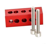 pour bloc Support Guidage 50mm Alliage Aluminium Stable pour | Alliage aluminium pour robuste, léger 24g, résistant déformation, usage extérieur longue durée, fini CNC(Red 50mm)