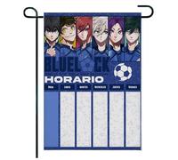 Pour Blue Lo-ck Drapeau de jardin, Drapeau de jardin été soleil fleurs colorées, Ornement extérieur pour habitation, jardin(A5,70 * 100cm)