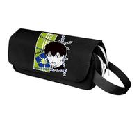 pour Blue Lo-CK Trousse Garcon, Sac de Rangement portatif, Grande Capacité Double Fermeture éclair Trousse de Maquillage, Stylo(A1)