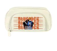 pour Blue Lo-CK Trousse Scolaire, Trousse à Crayon avec Dessin Animé, Grande Capacité Double Fermeture éclair Trousse de Maquillage(A5)