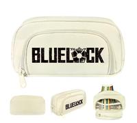 pour Blue Lo-CK Trousse Scolaire, Trousse à Crayon avec Dessin Animé, Grande Capacité Double Fermeture éclair Trousse de Maquillage, Papeterie(001)