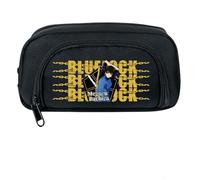 pour Blue Lo-CK Trousse Scolaire, Trousse à Crayon avec Dessin Animé, Grande Capacité Double Fermeture éclair Trousse de Maquillage, Bureau(A4)