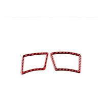 Pour BM&W Série 5 E60 2004-2010 Panneau Tableau Bord Garniture Sortie D'air Cadre Autocollants Décoratifs LHD Moulages IntéRieurs(Red)