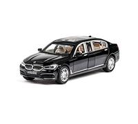 pour BMW 840I 760LI 1 24 Simulation Modèle Voiture Alliage Moulé sous Pression Son Et Lumière Jouets Enfants Collection Voiture Miniature De Collection(Noir)