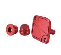 Pour BMW Boîtier du thermostat | Kit de bouchons de couvercle de boîtier, E92 E93 E91 E60 E82 F10 F30 Thermostat d'huile moteur(Red-Set)
