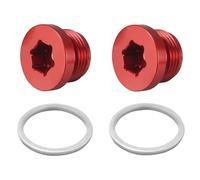Pour BMW Boîtier du thermostat | Kit de bouchons de couvercle de boîtier, E92 E93 E91 E60 E82 F10 F30 Thermostat d'huile moteur(Red-Plug)