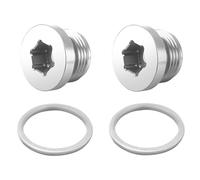 Pour BMW Boîtier du thermostat | Kit de bouchons de couvercle de boîtier, E92 E93 E91 E60 E82 F10 F30 Thermostat d'huile moteur(Silver-Plug)