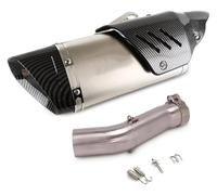 Pour BMW C650 SPORT 2016-2020 Moto Échappement Intermédiaire Tuyau De Liaison 51 Mm Système D'échappement Sortie Diamètre Collecteur Moto Silencieux Tuyau d'échappement(4)