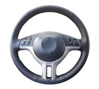 pour BMW E39 E46 325i E53 X5 Couverture Volant Voiture Cousue À La Main Accessoires Intérieurs Automatiques Housse Volant Voiture(White Thread)