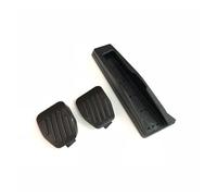 pour BMW E60 E61 E63 E64 E70 M5 M6 LHD - Garniture décorative de Repose-Pieds, pédale d'accélérateur et de Frein (Noir, 3 pièces pour boîte Manuelle)