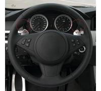 pour BMW E60 E63 E64 Cabrio M6 2005-2009 2010 Série M Housse De Volant en Cuir Perforé Tressé pour Voiture Accessoire(Yellow)