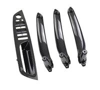 Pour BMW E70 E71 X5 X6 2007-2014 Couvercle Décoratif Traction Plaque Poignée Intérieure LHD Siège Conducteur Voiture Poignée Intérieure Porte Avant Gauche(RHD-Carbon-4Pcs)