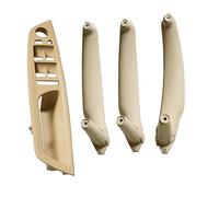 Pour BMW E70 E71 X5 X6 2007-2014 Couvercle Décoratif Traction Plaque Poignée Intérieure LHD Siège Conducteur Voiture Poignée Intérieure Porte Avant Gauche(RHD-Beige-4pcs)