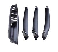 Pour BMW E70 E71 X5 X6 2007-2014 Couvercle Décoratif Traction Plaque Poignée Intérieure LHD Siège Conducteur Voiture Poignée Intérieure Porte Avant Gauche(RHD-Black-4pcs)