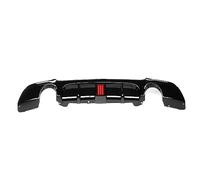 pour BMW E92 E93 325i 2007-2013 Voiture Pare-Chocs Arrière Diffuseur Lèvre Spoiler W Feu Stop Pare-Chocs Arrière Protecteur Garde Arrière Becquets(Glossy Black-Light)