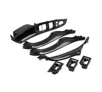 Pour BMW F10 F11 F18 Série 5 7 Pièces Panneau Commutateur Lève-vitre Intérieur Poignée Porte Revêtement D'habillage ABS Plastique Style Voiture Poignée Porte Intérieure(Carbon-LHD-7)