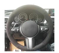 pour BMW F85 X5 M F86 F33 X6 M F30 Housse de Volant de Voiture en Cuir suédé Noir(Noir)