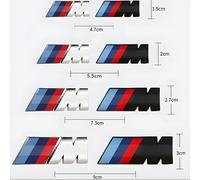 Pour BMW M M3 M5 M6 X3 E46 E90 F30 G20 E36 45mm 55mm 73mm 90mm voiture M Logo garde-boue emblème latéral coffre arrière Badge autocollant accessoires 1 pièce Noir brillant