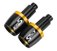 Pour BMW Pour K1300S Poignées De Guidon De Moto Embouts De Guidon Bouchons De Contrepoids Glissière Poignées De Moto Embout D'extrémité Bouchon de guidon velo(Yellow)