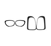 Pour BMW Pour Mini Pour Cooper Pour Countryman F60 Ensemble De Garnitures Couvercle Feu Arrière Phare Avant Noir Brillant Cadre Phare Avant Voiture Lentille(4*Front Rear Set)