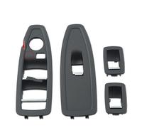 Pour BMW Pour Série 1 3 4 Pour F20 Pour F30 Pour F31 F34 F35 F36 2012-2019 Panneau Couverture Bouton Lève-vitre Principale Intérieure Poignée Porte Intérieure Voiture(B-Black 4PCS SET)