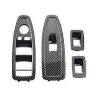 Pour BMW Pour Série 1 3 4 Pour F20 Pour F30 Pour F31 F34 F35 F36 2012-2019 Panneau Couverture Bouton Lève-vitre Principale Intérieure Poignée Porte Intérieure Voiture(A-Carbon 4PCS SET)