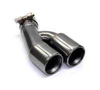 Pour BMW Pour Série 3 318i F30 2013-2016 Un Embout De Silencieux À Double Sortie En Acier Inoxydable Noir Titane Embouts D'éChappement(Noir)