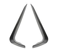 pour BMW pour Série 3 E90 E91 LCI pour 2009-2012 Voiture Antibrouillard Cadres Phare Avant Kit D'autocollants Garniture De Couverture Spoiler Avant Voiture Lèvre(Look de Carbone)