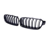 Pour BMW Pour Série 3 F30 F31 F35 320i 325i 328 Accessoires De Gril De Course Gril Avant Automatique Piano Calandre Double Ligne 2012-2019 Calandre Avant Voiture(Matte Black)