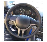 Pour BMW Pour Série 3 Pour E46 2000-2006 Pour E53 Pour X5 2003 Pour Z3 Pour E36 Housse Volant Voiture Cuir Microfibre Couvre Volant Voiture(Black Thread)