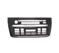 pour BMW pour X3 E83 2006-2010 Bouton De Commande Central De Voiture Climatisation Panneau De Garniture Cadre Console Centrale De La Garniture(Carbon Fiber)