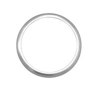 pour BMW pour X3 G01 pour X4 G02 2018-2022 Autocollant Bouton Volume Multimédia Voiture Anneau Circulaire Garniture Intérieure Voiture(Argent)